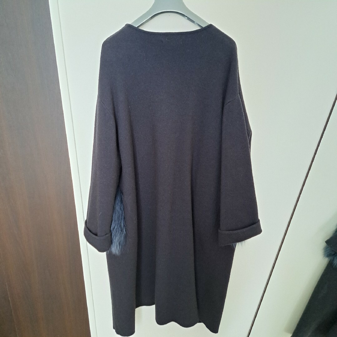 Unaca - 美品!Unaca アナカ フォックスファーポケットロングニット