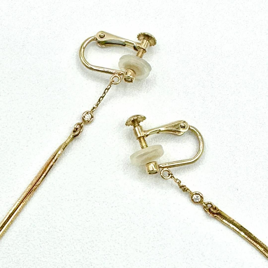 earring【ダイヤ付】ヴァンドーム青山 ピアス レディース ダイヤ ゴールド WG 18金