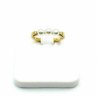 ミキモト(MIKIMOTO)の【9号】希少 ミキモト ベビー パール リング レディース ゴールド 18金(リング(指輪))