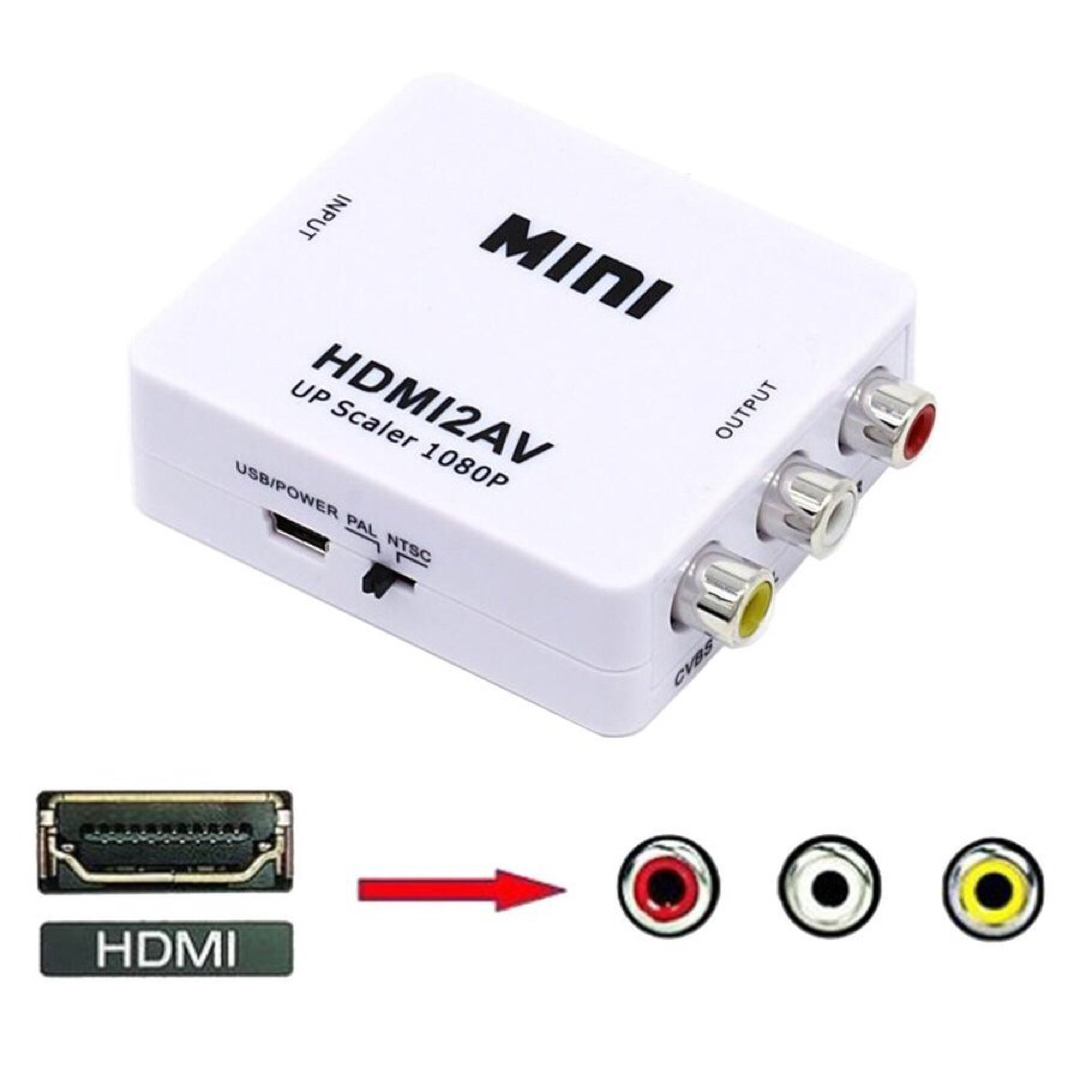 送料無料#新品# HDMI to AV 変換器 変換アダプタ 1080P対応