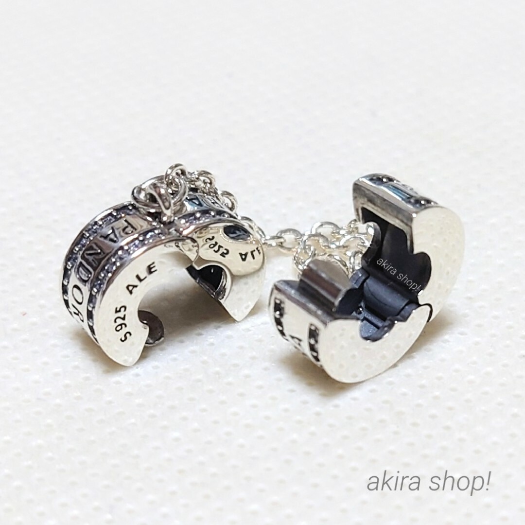 ♡Pandora ロゴ セーフティーチェーン シルバー♪ レディースのアクセサリー(チャーム)の商品写真