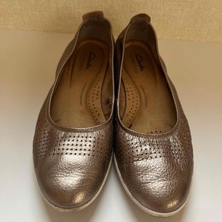 クラークス(Clarks)の革靴　メッシュ　サイズ23(ローファー/革靴)