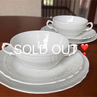 リチャードジノリ(Richard Ginori)の【美品】リチャードジノリ★ベッキオホワイト★トリオ　ペア(食器)