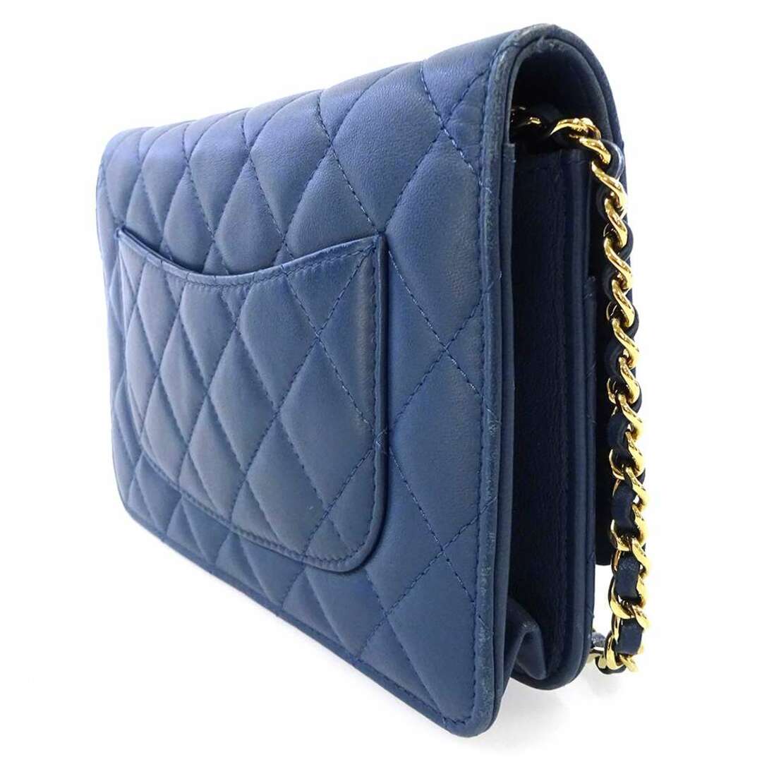 CHANEL - シャネル チェーンウォレット マトラッセ ピース ラムスキン