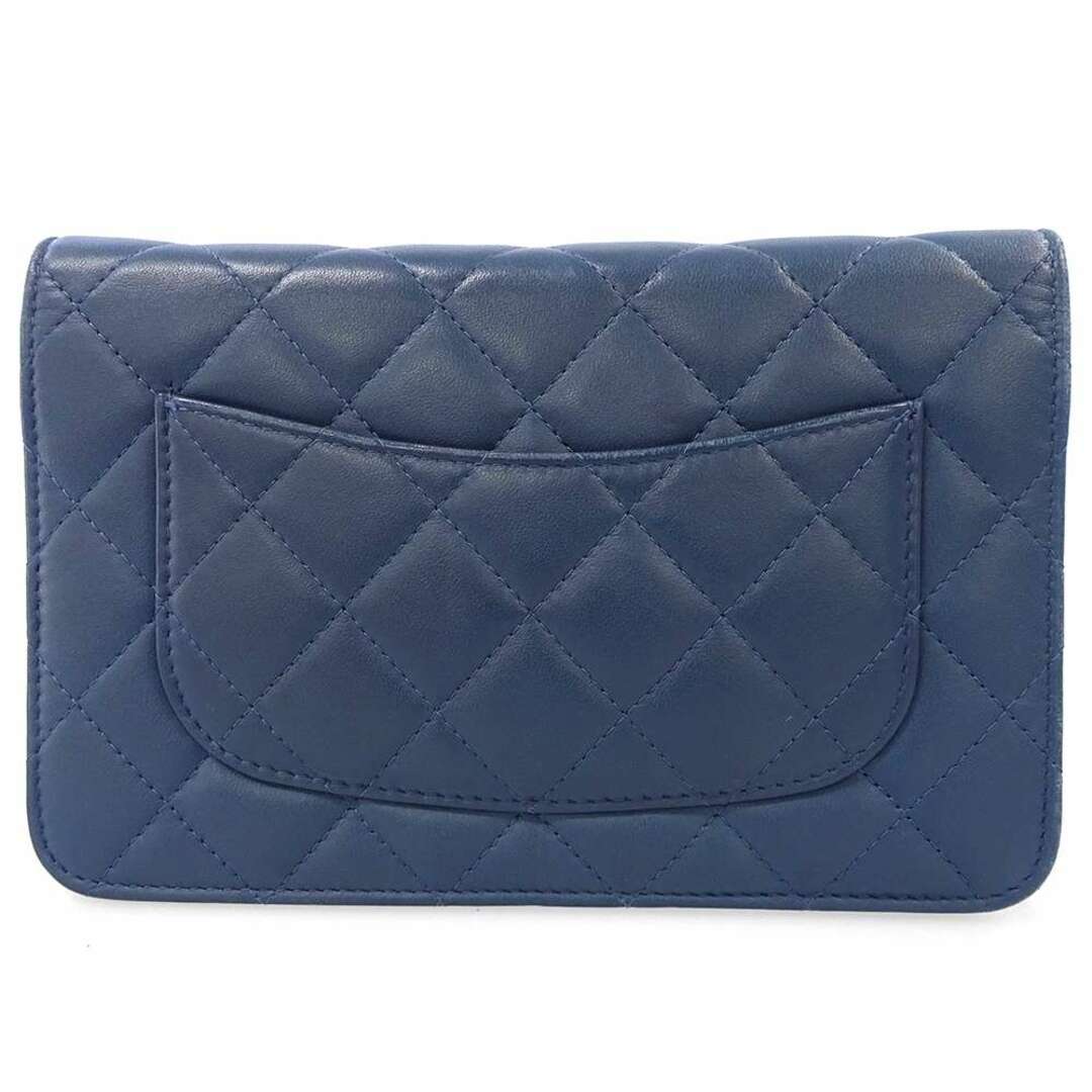 CHANEL - シャネル チェーンウォレット マトラッセ ピース ラムスキン