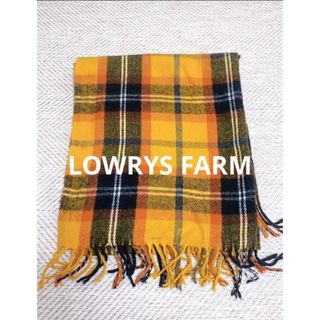 ローリーズファーム(LOWRYS FARM)のローリーズファーム　マフラー　ストール　オレンジ　チェック　LOWRYSFARM(マフラー/ショール)