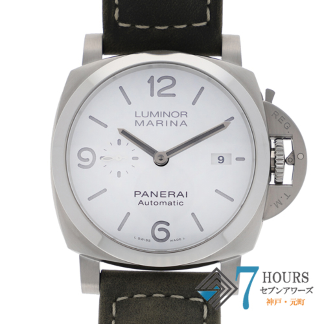 【116880】PANERAI パネライ  PAM01314 ルミノールマリーナ  ホワイトダイヤル SS/レザー 自動巻き 保証書 純正ボックス 腕時計 時計 WATCH メンズ 男性 男 紳士