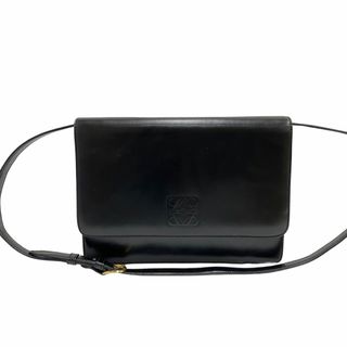 LOEWE - 極 美品 LOEWE ロエベ アナグラム ロゴ カーフレザー 本革