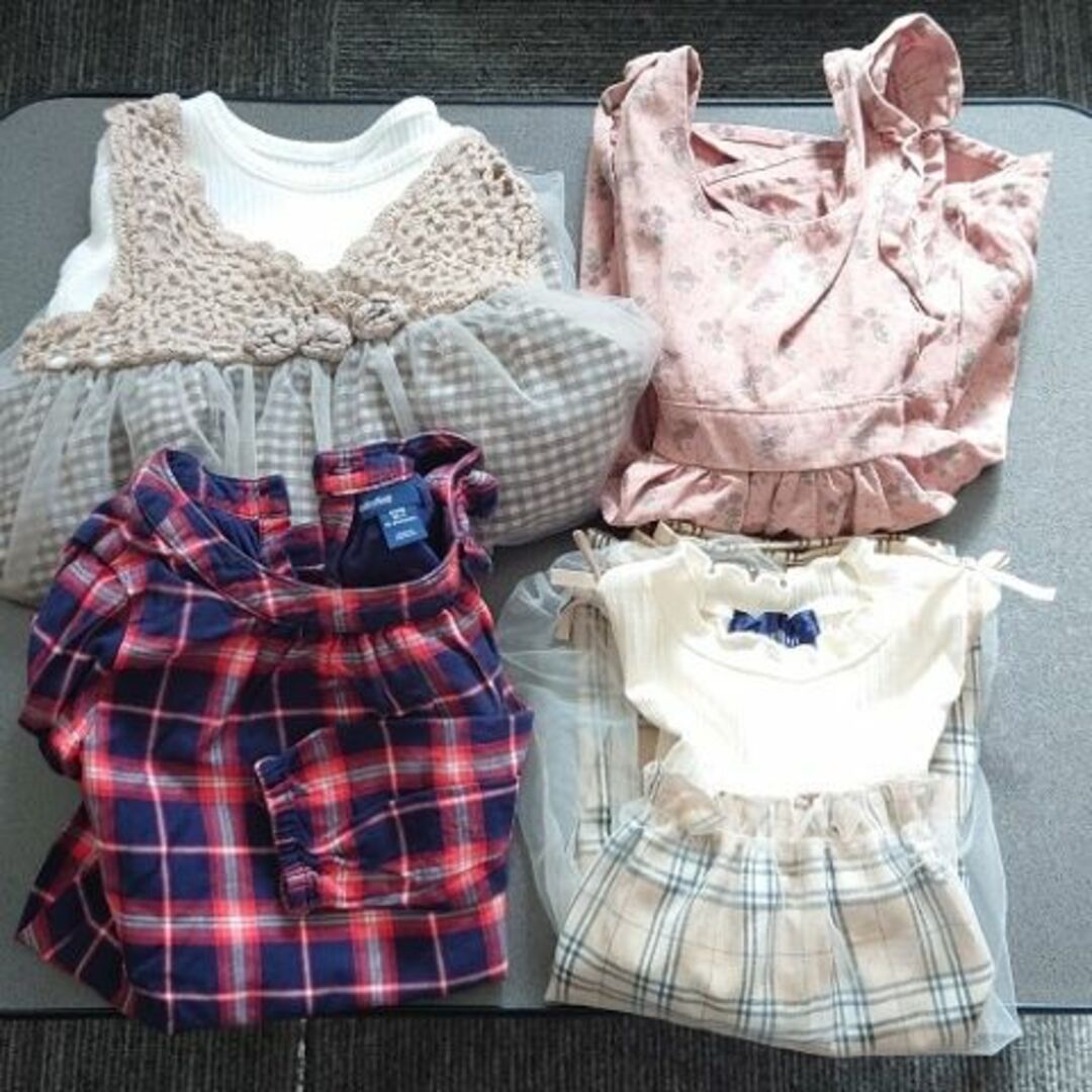 子供服 4セット売り キッズ/ベビー/マタニティのキッズ服女の子用(90cm~)(ワンピース)の商品写真