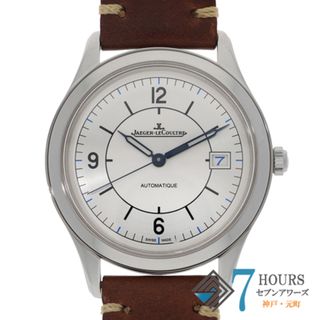 ジャガールクルト(Jaeger-LeCoultre)の【117044】JAEGER-LECOULTRE ジャガー・ルクルト  176.8.40.S/Q1548530 マスターコントロール  シルバーダイヤル SS/レザー 自動巻き 保証書 純正ボックス 腕時計 時計 WATCH メンズ 男性 男 紳士【中古】(腕時計(アナログ))