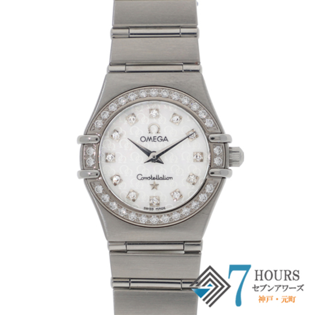 【117069】OMEGA オメガ  1460.75 コンステレーション ベゼルダイヤ ホワイトシェル12Pダイヤダイヤル SS クオーツ 当店オリジナルボックス 腕時計 時計 WATCH レディース 女性 女