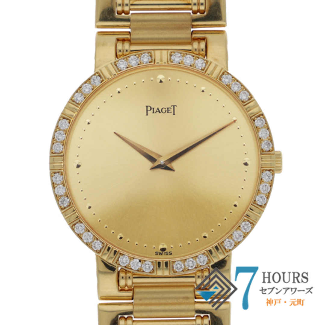 W31mm腕周り【117075】PIAGET ピアジェ  84024K81 ダンサー イエロー シャンパンダイヤル YG クオーツ 純正ボックス 腕時計 時計 WATCH メンズ 男性 男 紳士