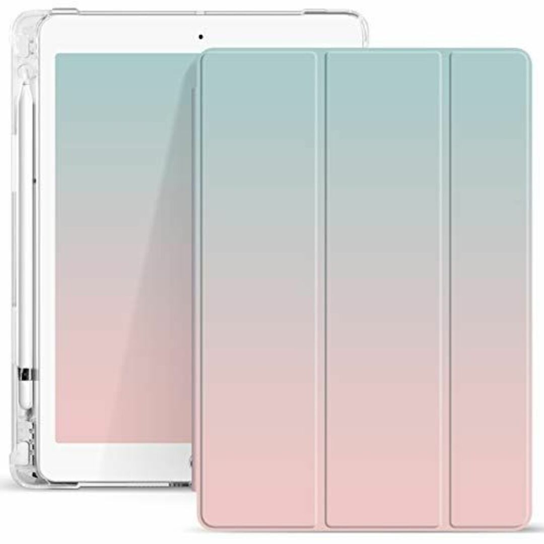 【色: F番】お洒落 iPad 10.2 ケース 第7世代 8世代 9世代 ペン