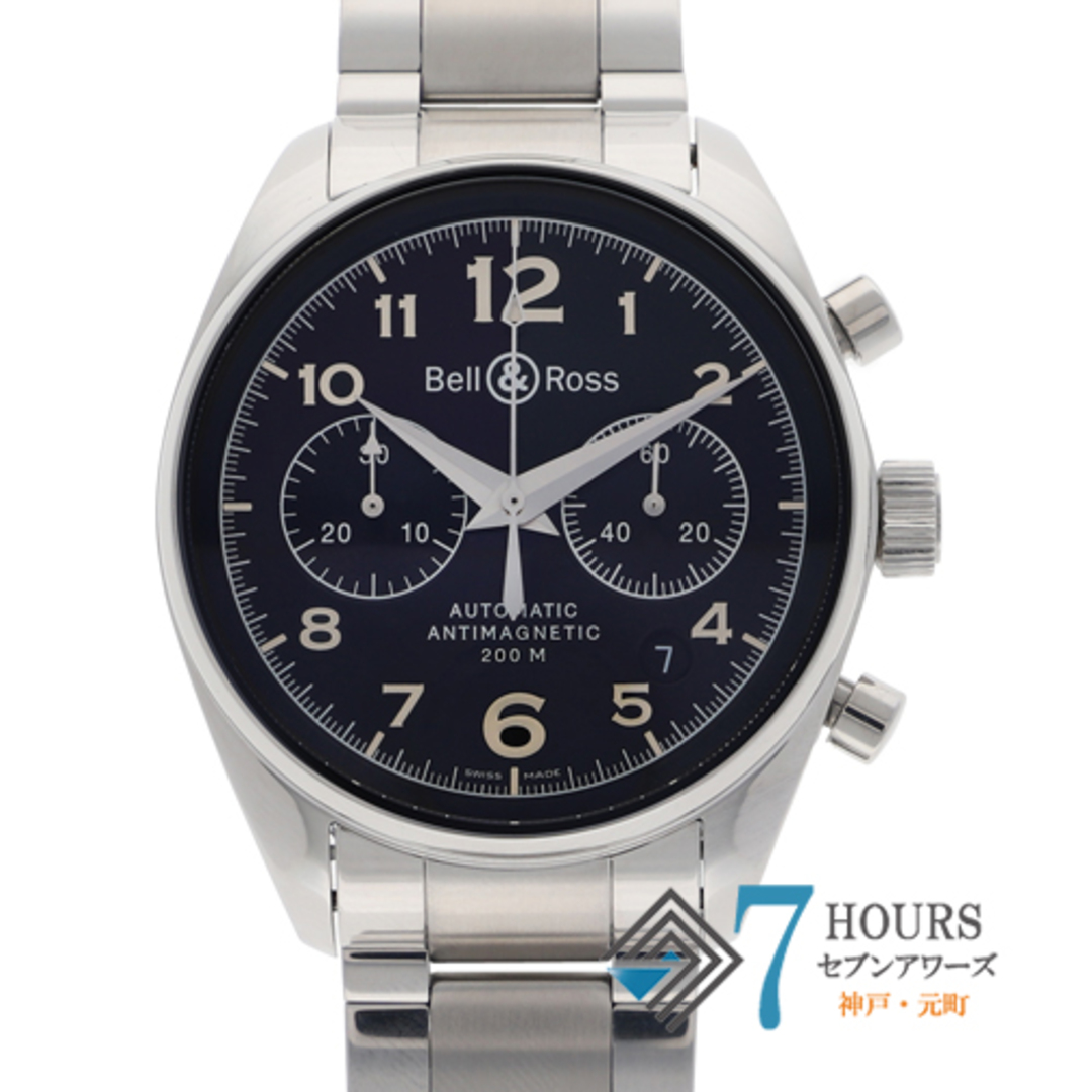 【116392】Bell＆Ross ベル＆ロス  126B-M  ジュネバ ブラックダイヤル SS 自動巻き ギャランティーカード 純正ボックス 腕時計 時計 WATCH メンズ 男性 男 紳士