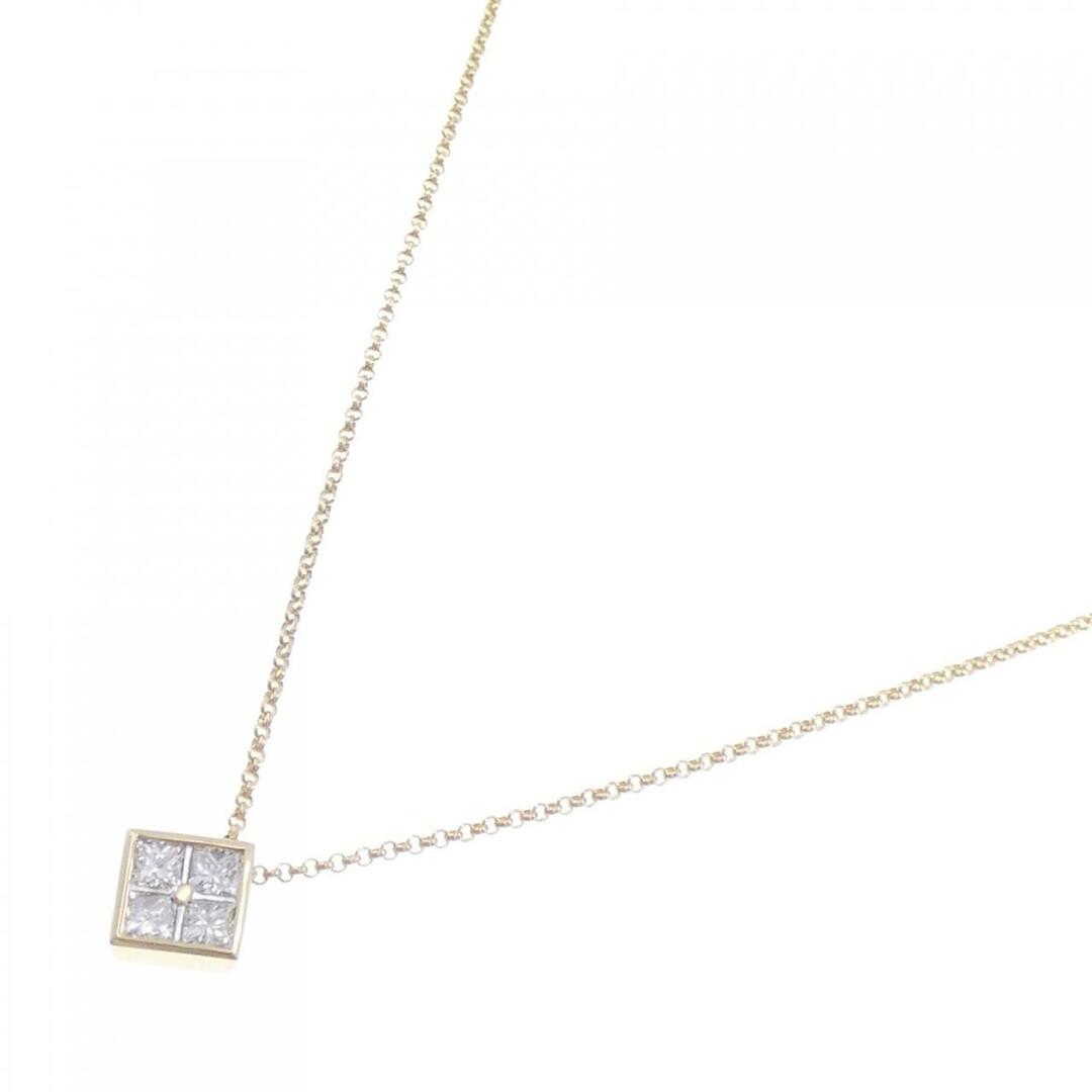 K18YG/K18WG ダイヤモンド ネックレス 0.60CT-