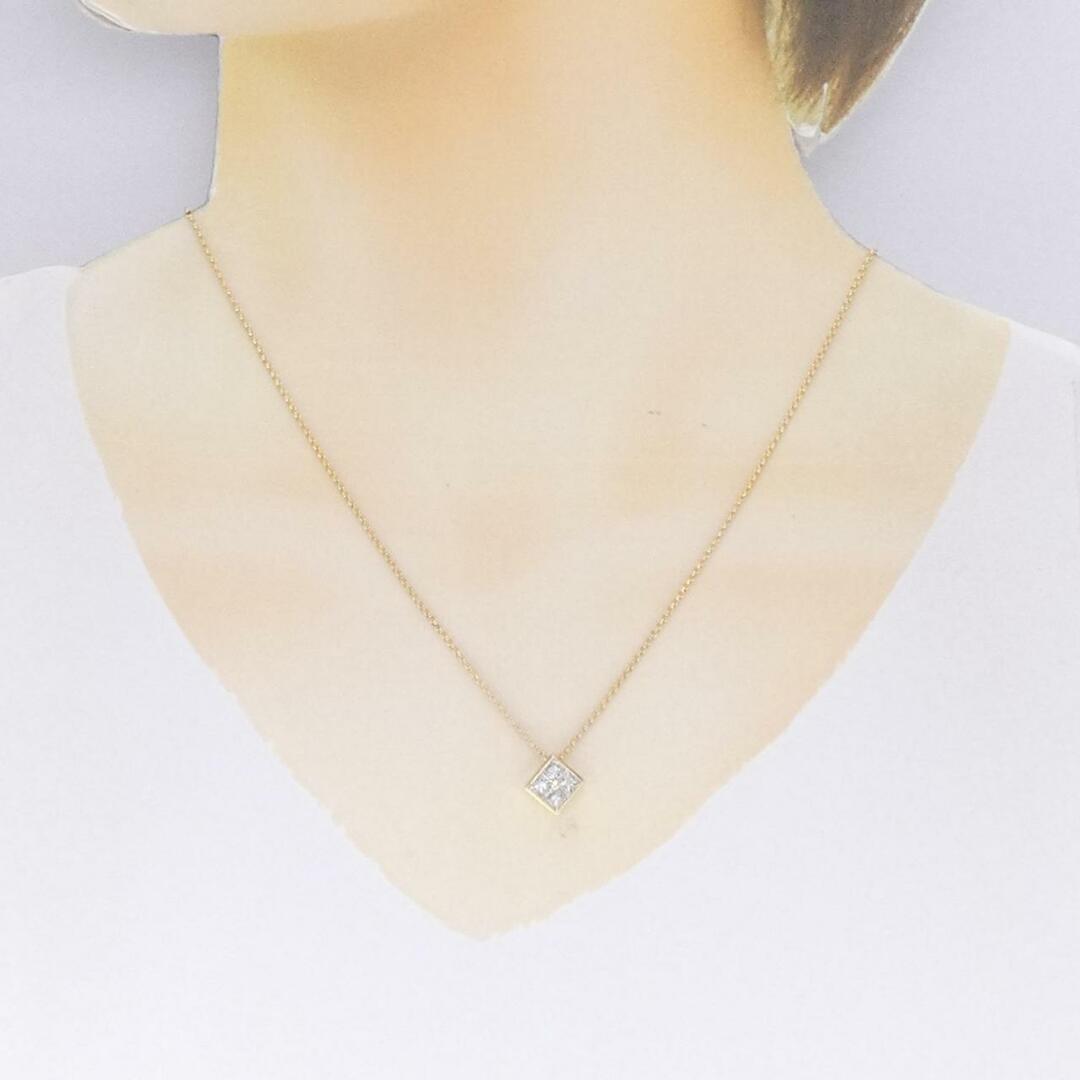 K18YG/K18WG ダイヤモンド ネックレス 0.60CT-