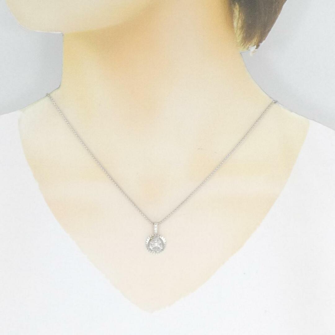 K18WG ダイヤモンド ネックレス 0.09CT