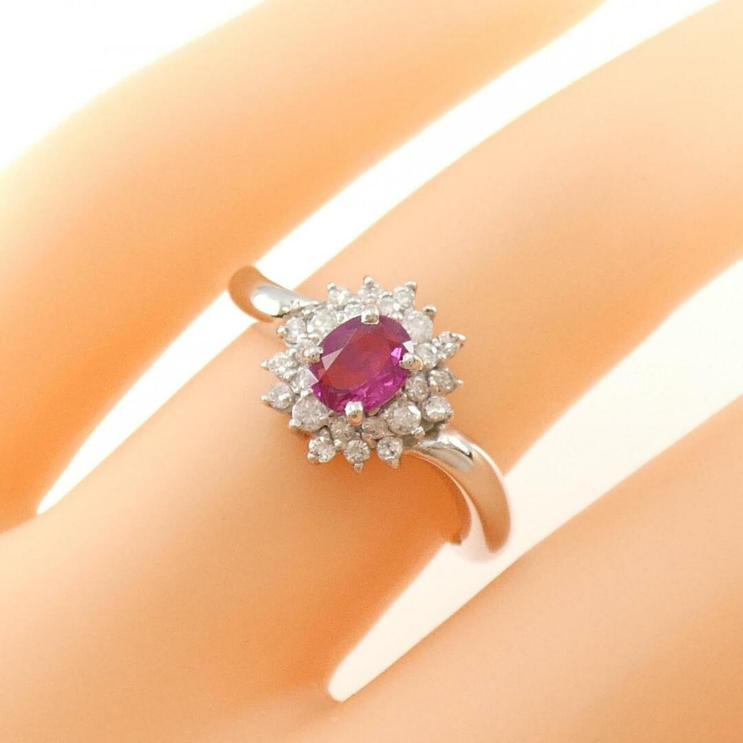 PT ルビー リング 0.35CT-