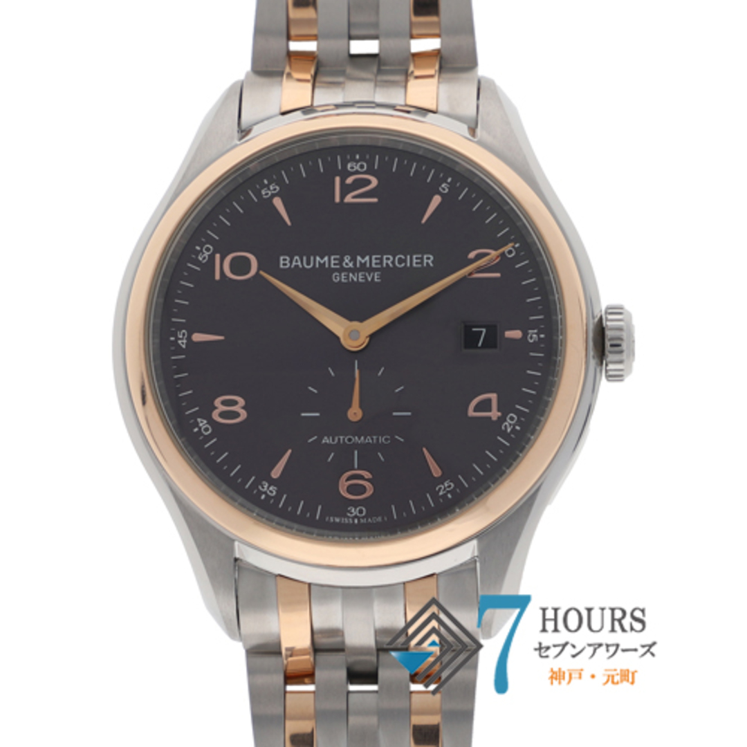 【116445】Baume & Mercier ボーム＆メルシェ  MOA10210 クリフトン グレーダイヤル PG/SS 自動巻き ギャランティーカード 純正ボックス 腕時計 時計 WATCH メンズ 男性 男 紳士