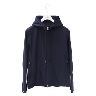 モンクレール(MONCLER)のモンクレール MONCLER アウター レディース ブランド ポリエステル ウインドブレーカー ネイビー サイズ3 おしゃれ シンプル 羽織り 上着 おでかけ 防寒 【中古】(その他)