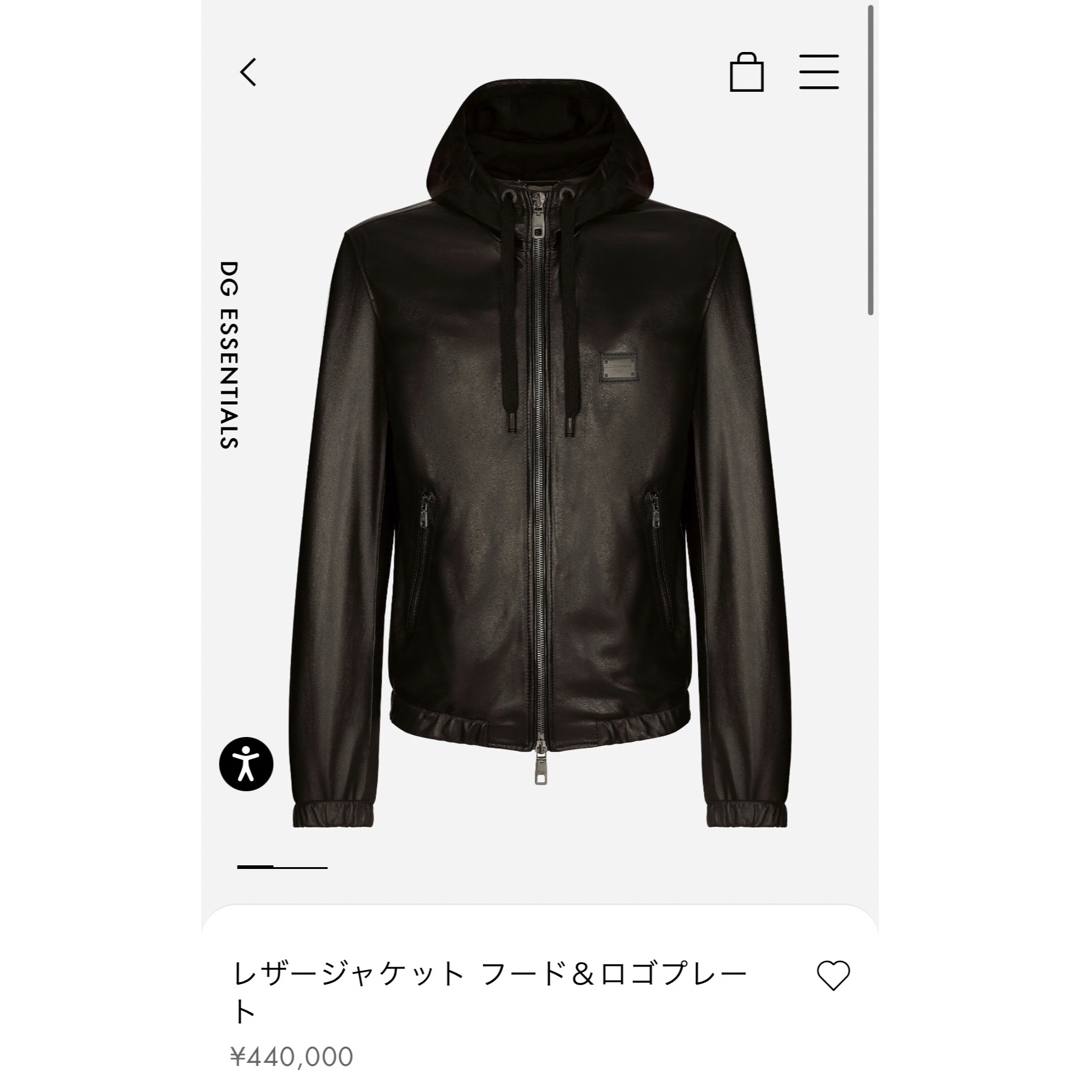 DOLCE&GABBANA - 新品未使用 ドルチェ&ガッバーナ レザージャケット