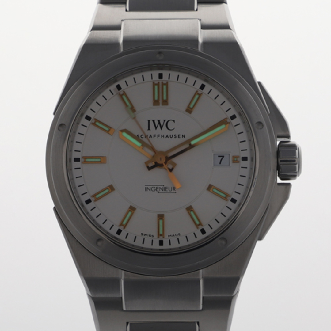 【116662】IWC インターナショナルウォッチカンパニー  IW323906 インヂュニア  シルバーダイヤル SS 自動巻き ギャランティーカード 純正ボックス 腕時計 時計 WATCH メンズ 男性 男 紳士