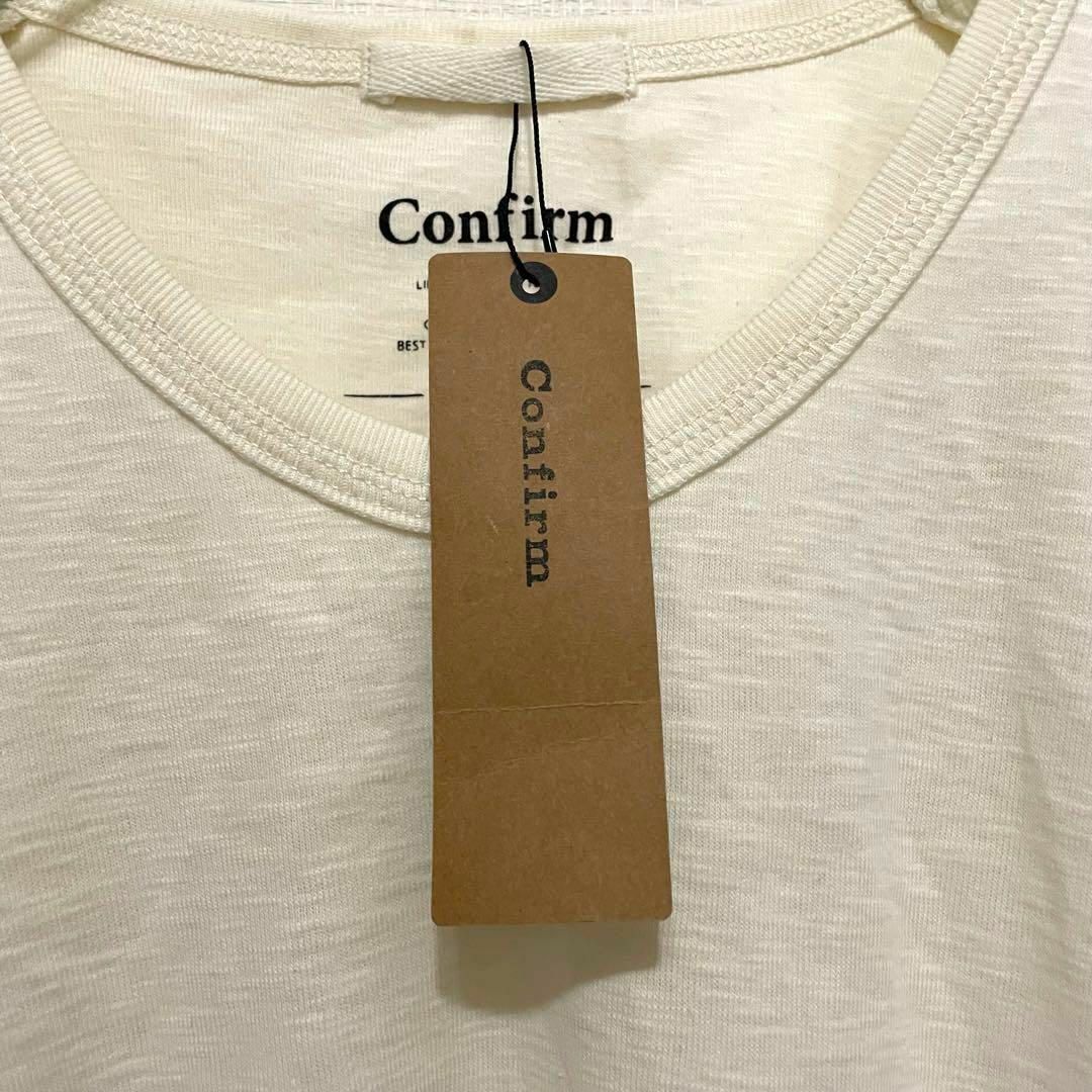 Confirm(コンファーム)のK670 【未使用】 Confirm コンファーム Tシャツ クリーム M 綿 メンズのトップス(Tシャツ/カットソー(七分/長袖))の商品写真