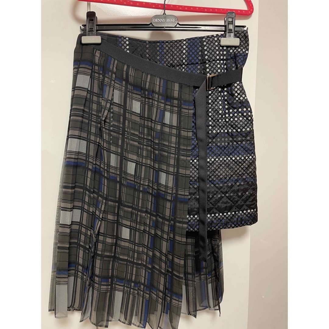 sacai(サカイ)のSacai キルティングスカート レディースのスカート(ひざ丈スカート)の商品写真