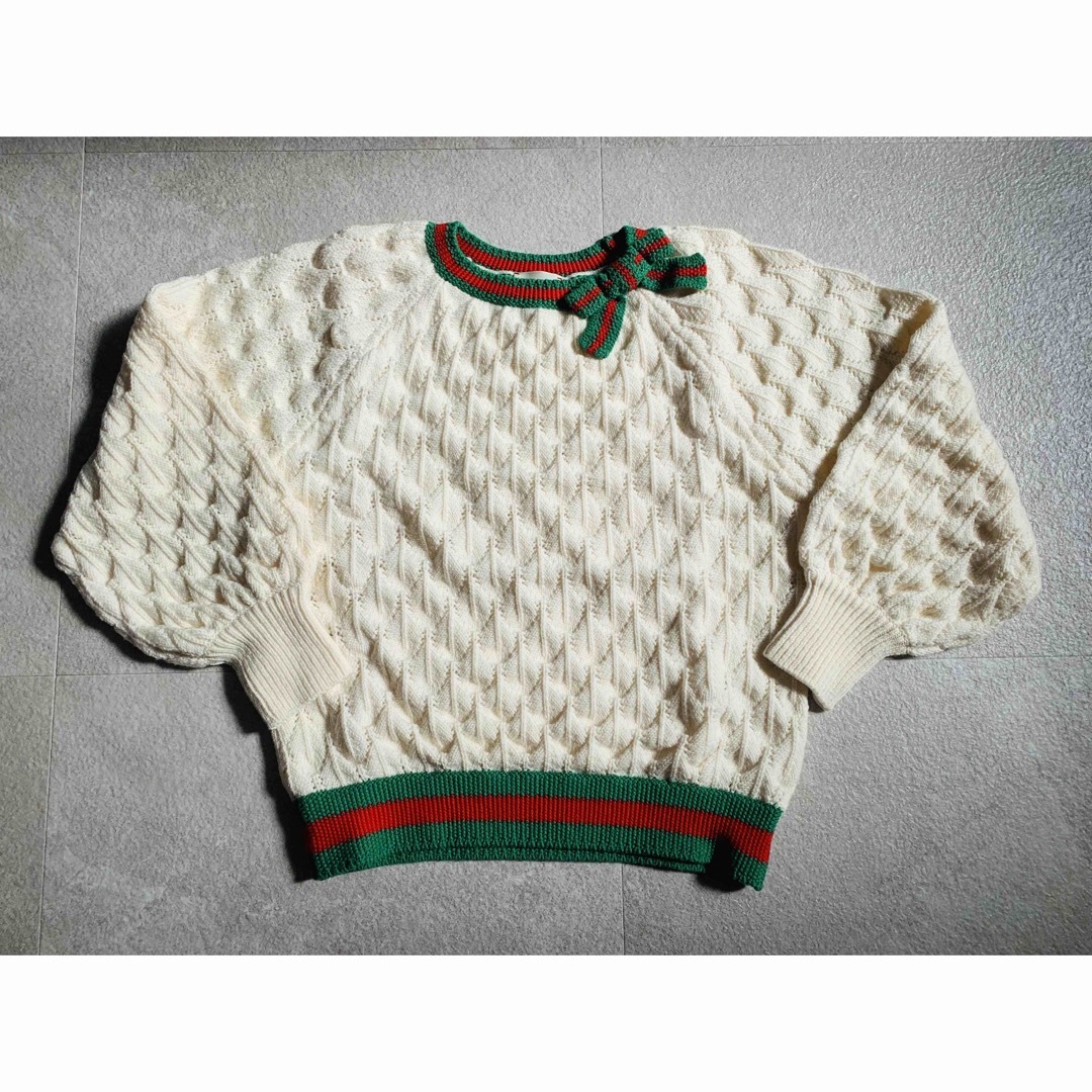 【美品】GUCCI グッチ シェリーライン ケーブル ニット セーター 12Y | フリマアプリ ラクマ