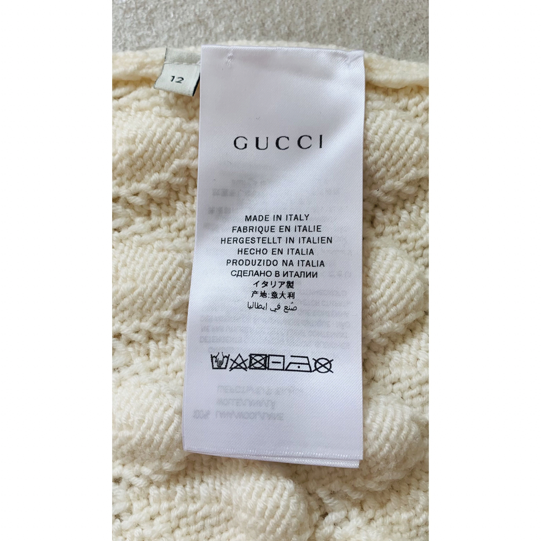 【美品】GUCCI グッチ シェリーライン ケーブル ニット セーター 12Y