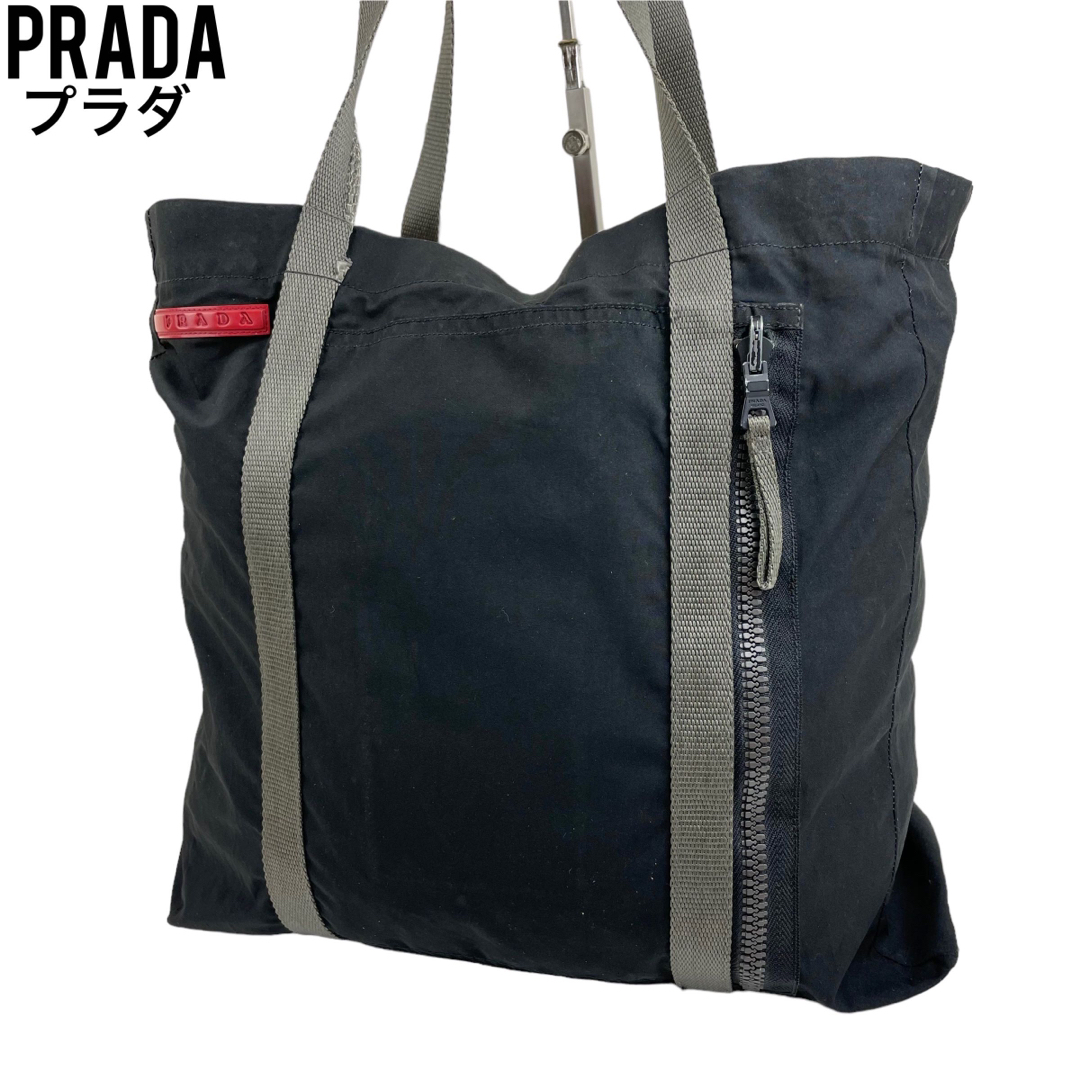 PRADA - 良品 プラダスポーツ PRADA トートバッグ ブラック 黒 肩掛け