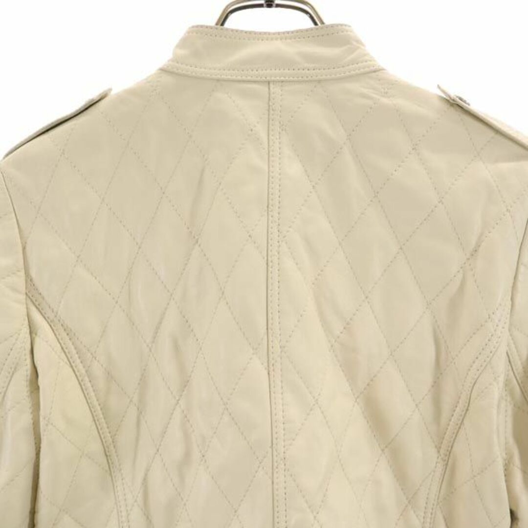 BALMAIN - バルマン 羊革 レザージャケット 13 アイボリー系 BALMAIN