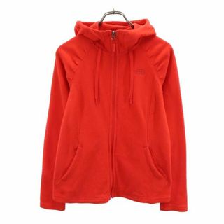 ザノースフェイス(THE NORTH FACE)のノースフェイス アウトドア  フリース M レッド THE NORTH FACE ロゴ ジャケット レディース 【中古】  【231008】(ロングコート)