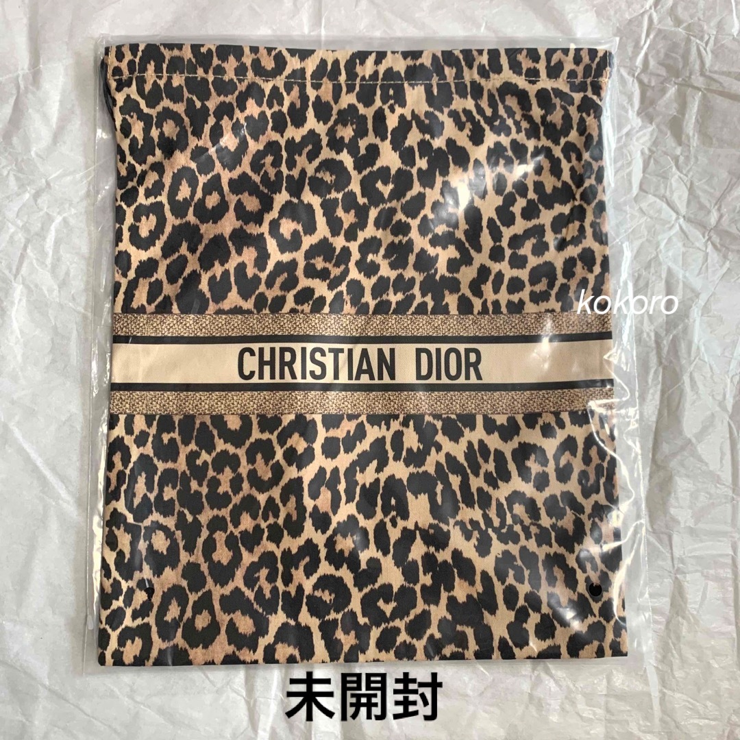 Dior    巾着・リップケース　レオパード