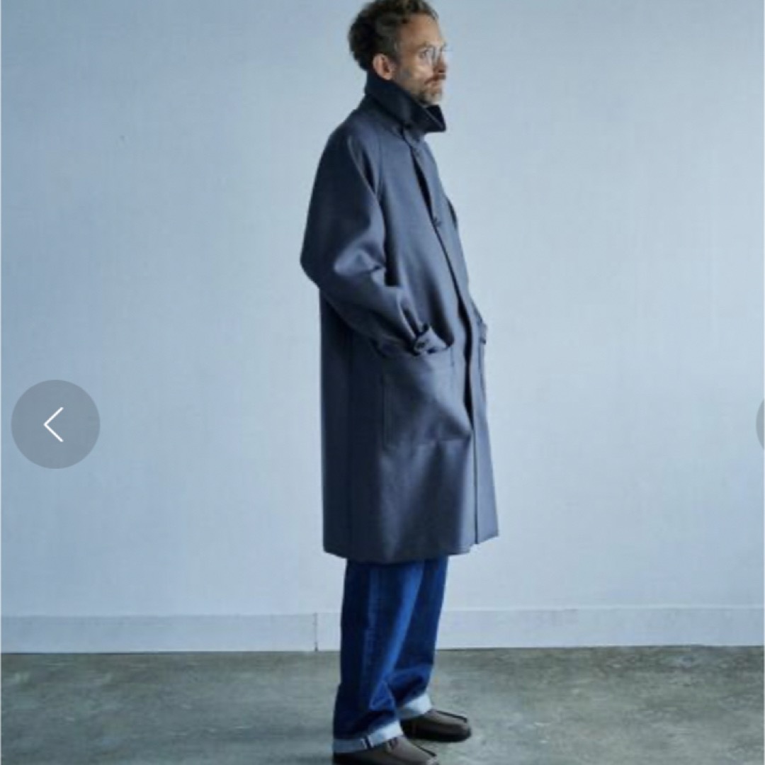 Steven Alan/ステンカラーコート/コバルトブルー/メルトン/L/ウール