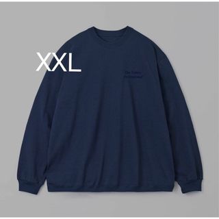 ワンエルディーケーセレクト(1LDK SELECT)のennoy long sleeve rib hem tee navy XXL(Tシャツ/カットソー(七分/長袖))