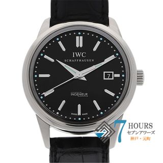 インターナショナルウォッチカンパニー(IWC)の【115956】IWC インターナショナルウォッチカンパニー  IW323301 ヴィンテージインヂュニア ブラックダイヤル SS/レザー(クロコ) 自動巻き ギャランティーカード 当店オリジナルボックス 腕時計 時計 WATCH メンズ 男性 男 紳士【中古】(腕時計(アナログ))