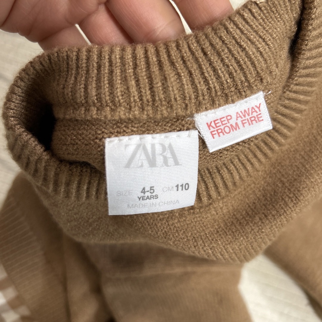 ZARA KIDS(ザラキッズ)の【110】ZARAニット キッズ/ベビー/マタニティのキッズ服男の子用(90cm~)(ニット)の商品写真