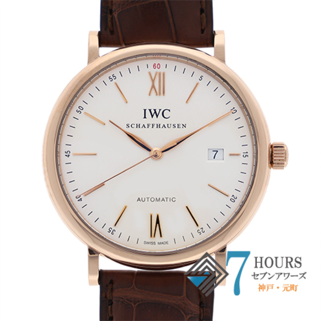 【116034】IWC インターナショナルウォッチカンパニー  IW356504 ポートフィノ シルバーダイヤル PG/レザー（クロコ） 自動巻き 保証書 当店オリジナルボックス 腕時計 時計 WATCH メンズ 男性 男 紳士