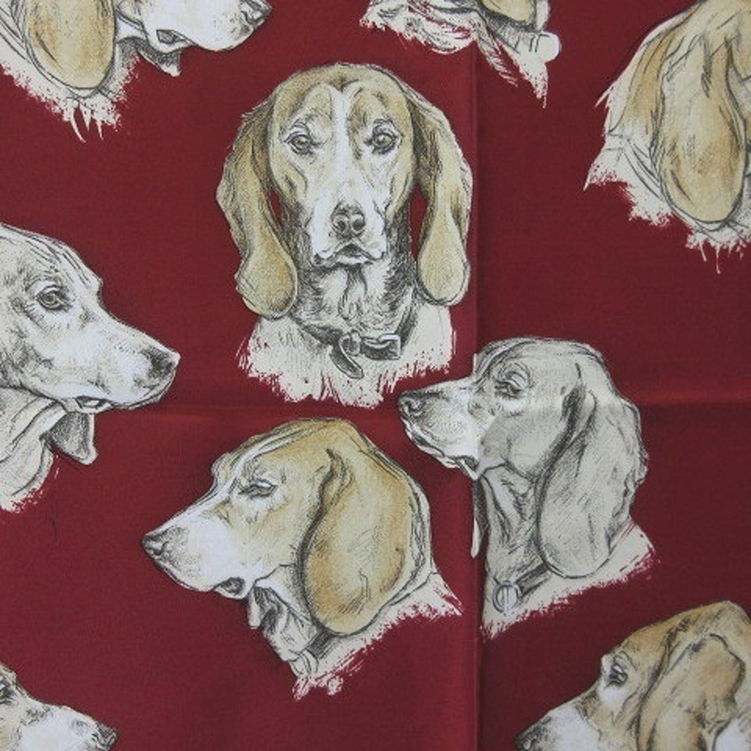 Hermes - エルメス HERMES 美品 カレ90 MONARCH 犬 シルク スカーフの