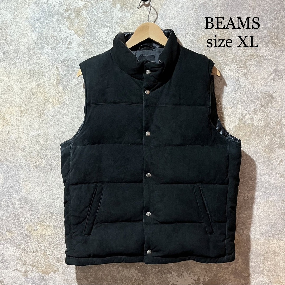 BEAMS ビームス ゴートレザー ベスト スエードベスト