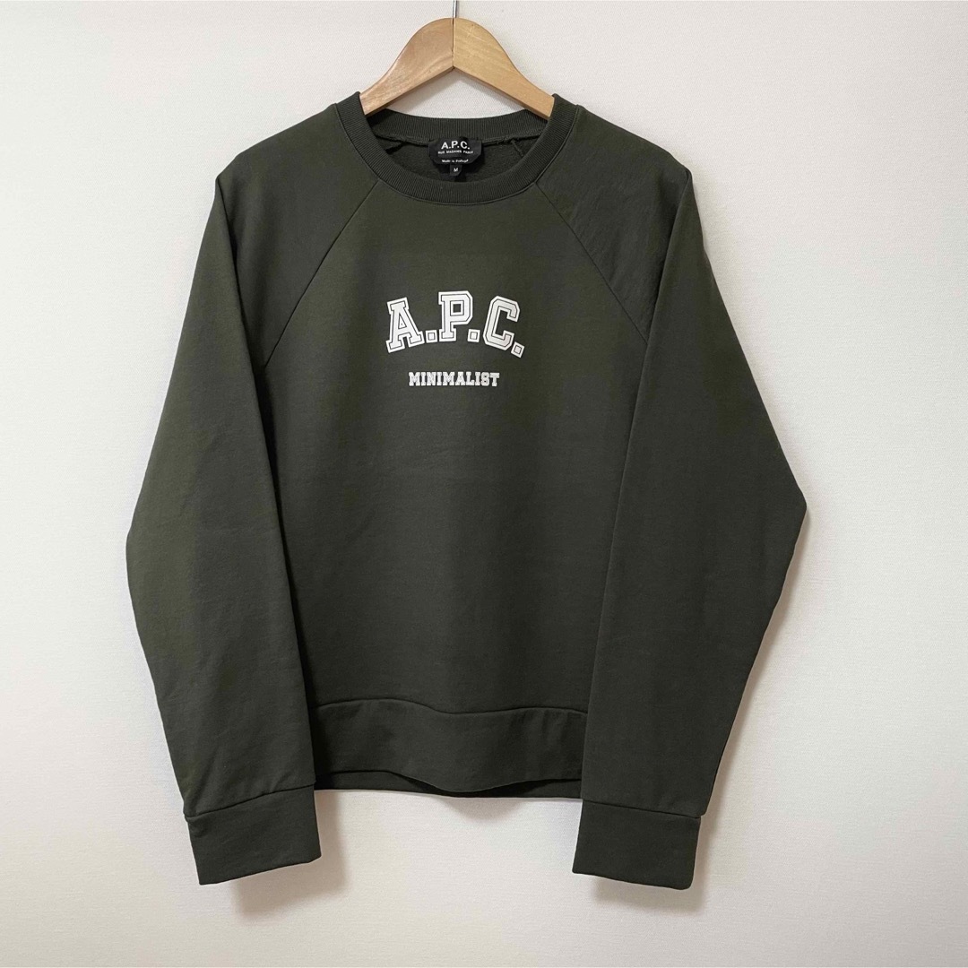 【新品未使用】A.P.C メンズトレーナー カーキ Lサイズ