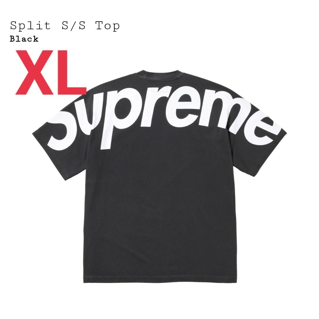 シュプリームSupreme Split S/S Top Black XL