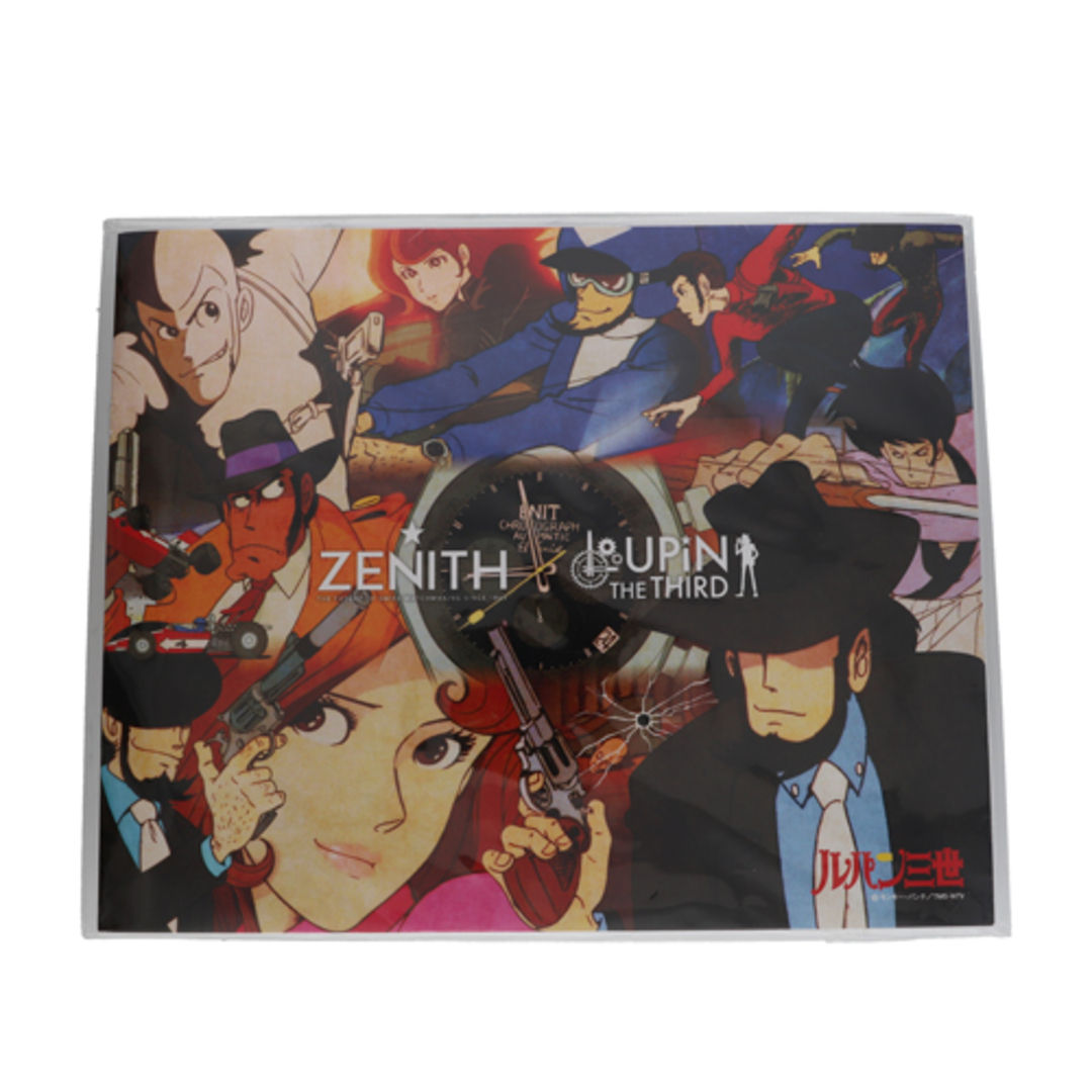 ZENITH(ゼニス)の【115258】ZENITH ゼニス  95.L384.400/50.M384 クロノマスター リバイバル A384 ルパン三世 ブラック＆ホワイトダイヤル TI 自動巻き ギャランティーカード 純正ボックス 腕時計 時計 WATCH メンズ 男性 男 紳士【中古】 メンズの時計(腕時計(アナログ))の商品写真