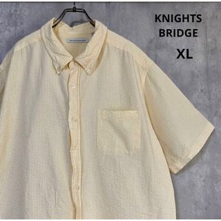 KNIGHTS BRIDGE   ビッグシルエット　半袖シャツ　ワッフル　XL(シャツ)