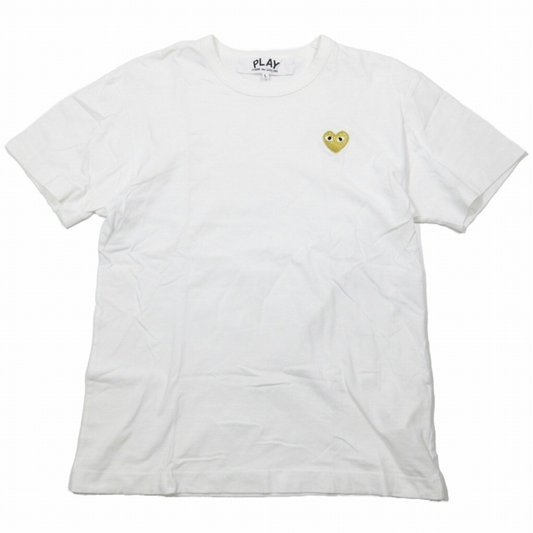 PLAY COMME des GARCONS ゴールドハート ワッペン Tシャツ