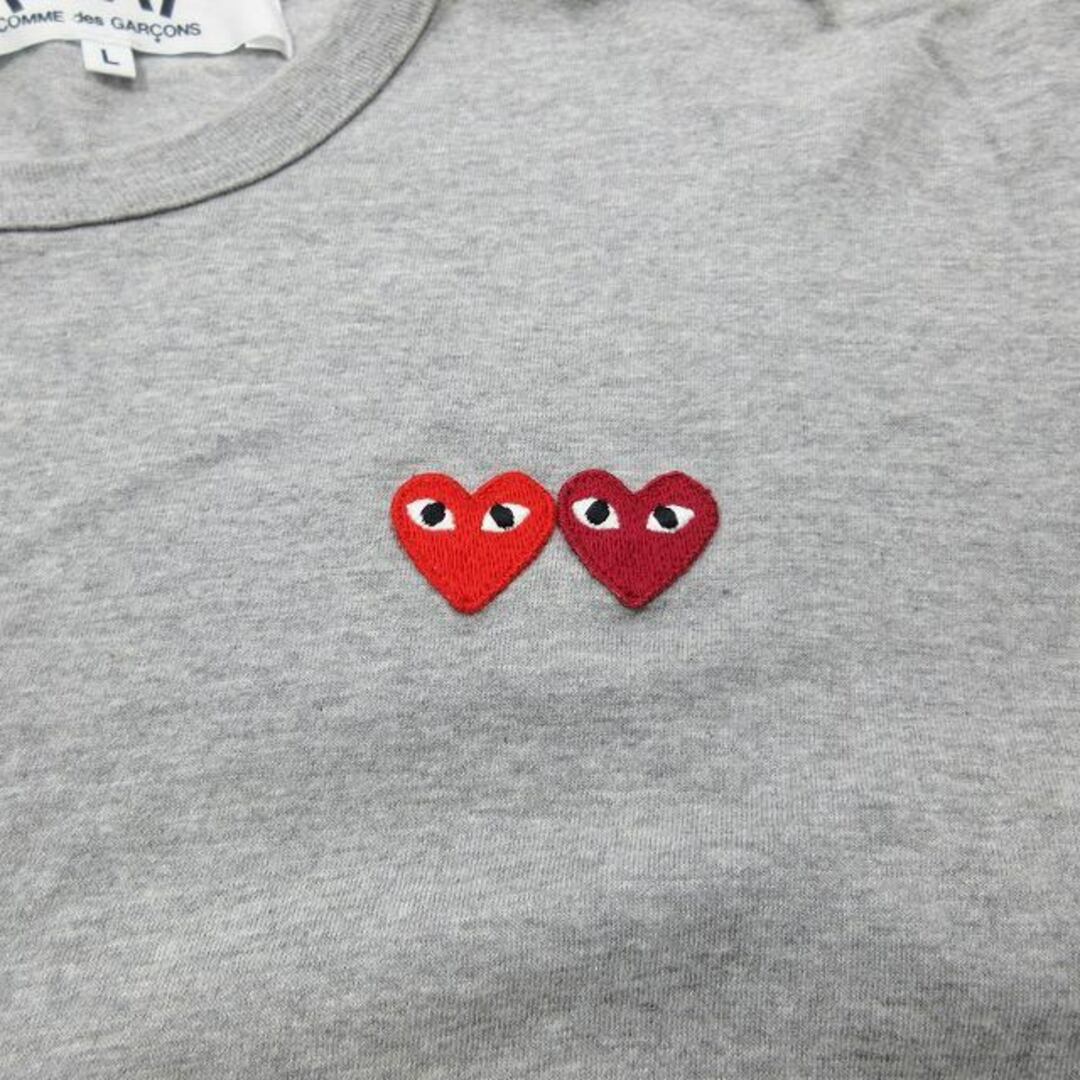 PLAY COMME des GARCONS ダブルハート ワッペン Tシャツ