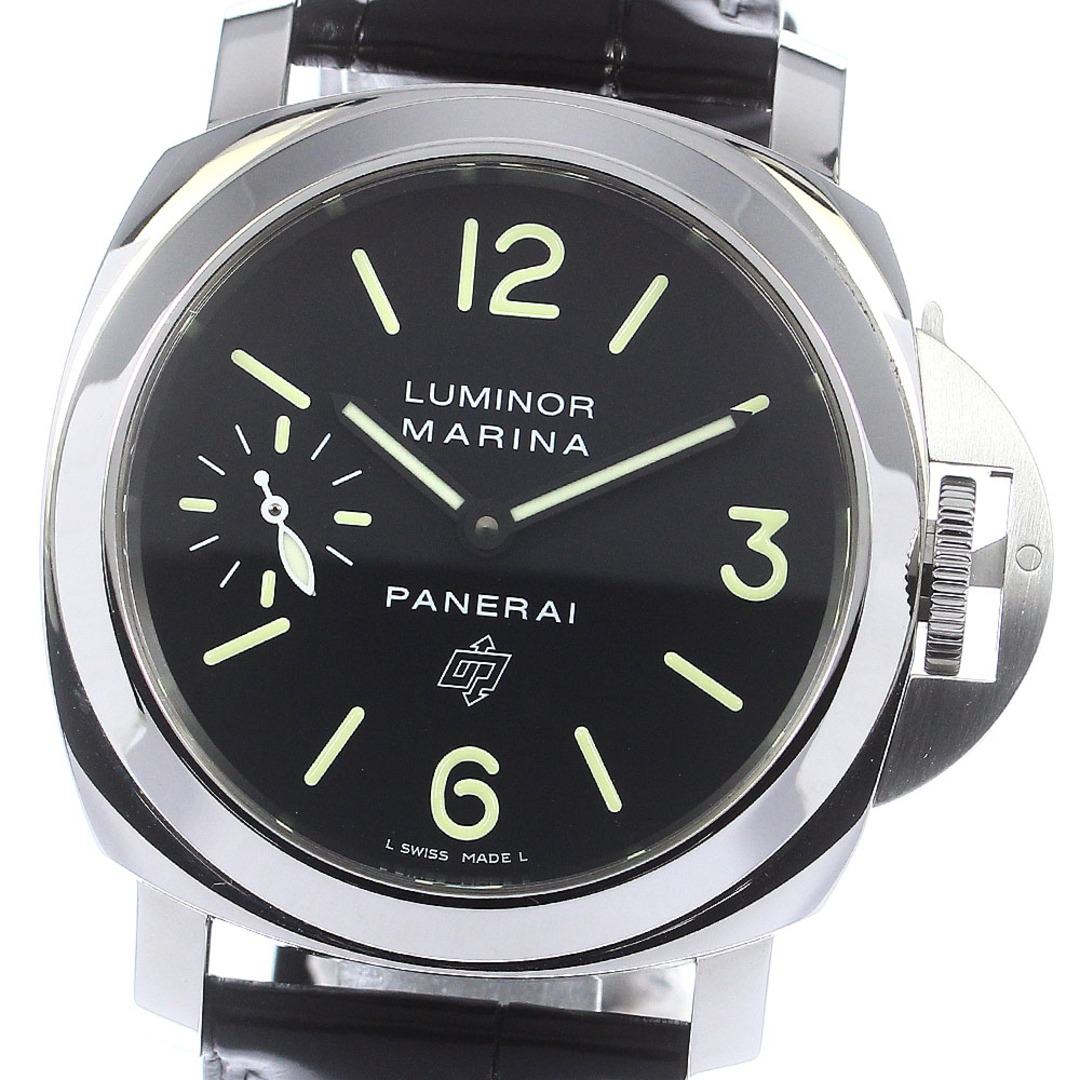 パネライ PANERAI PAM01005 ルミノール マリーナ ロゴ アッチャイオ 手巻き メンズ 美品 _775814