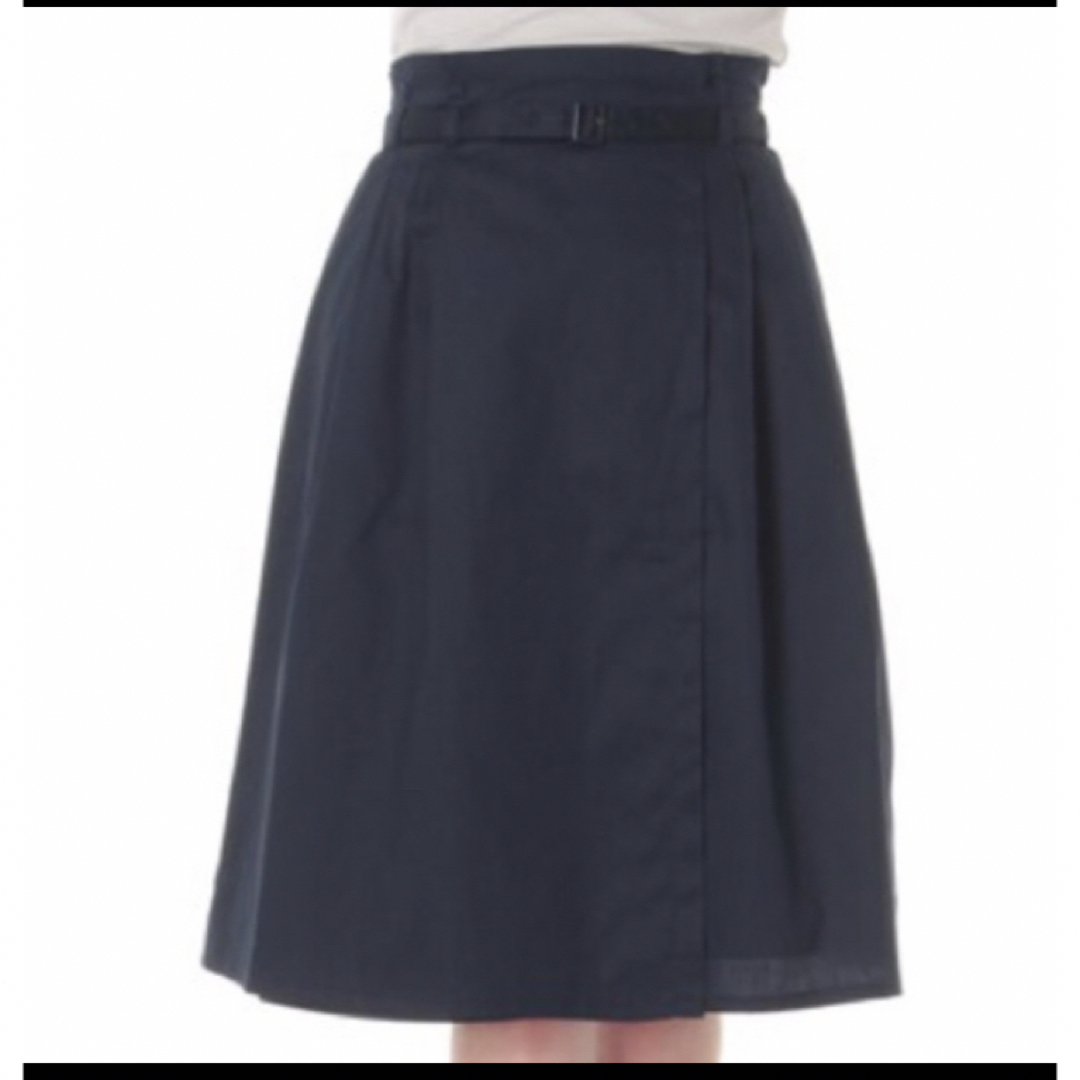 MAJESTIC LEGON(マジェスティックレゴン)のトレンチスカート　ラップスカート　水玉シャツ　ポロシャツ  レトロ レディースのスカート(ロングスカート)の商品写真