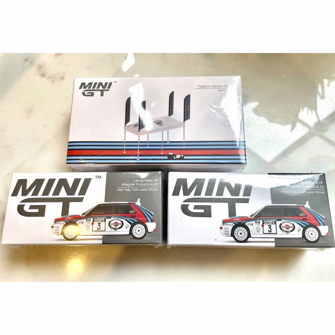 未開封MINI GTランチア デルタ HF インテグラーレ エボルツィオーネ2台 | フリマアプリ ラクマ